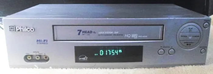 video cassete philco 7 cabeças hi-fi pvc-hf20