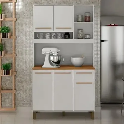 Armário Cozinha 1.10M C/05Portas Compacto. Produto Novo Direto de Fábrica P/Sua Casa.