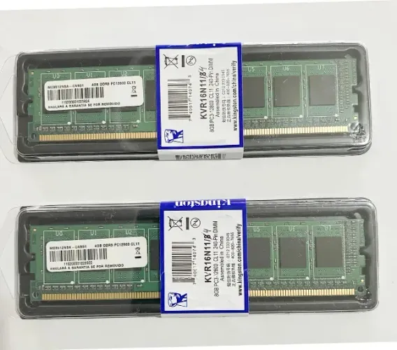 Módulo RAM Kingston 4GB DDR3 1600MHz para Computadores de Mesa Pronta Entrega