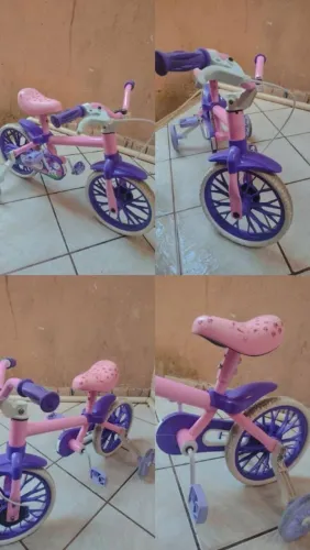 Vendo bicicleta e carrinho de neném