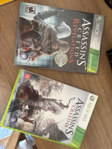 Jogos Assassins Creed Revelations e Assassins Creed 3 - Xbox 360