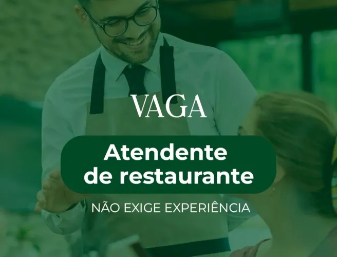 Vaga para trabalhar em restaurante na Glória vila velha
