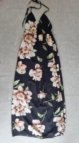 Vestido longo florido