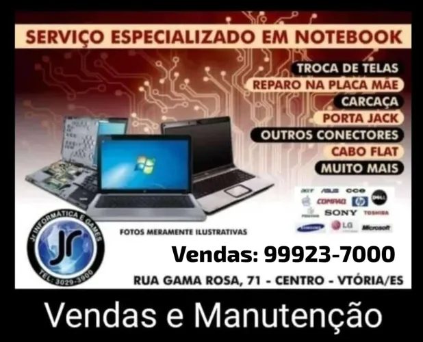 Vendas e manutenção - Jr informática