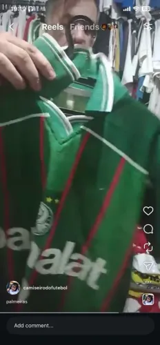 camisa do palmeiras Parmalat retrô