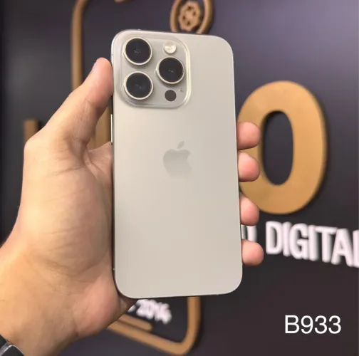 LOJA FÍSICA. IPHONE 15 PRO 128GB NATURAL | TODO ORIGINAL | LOJA EM SHOPPING | GARANTIA