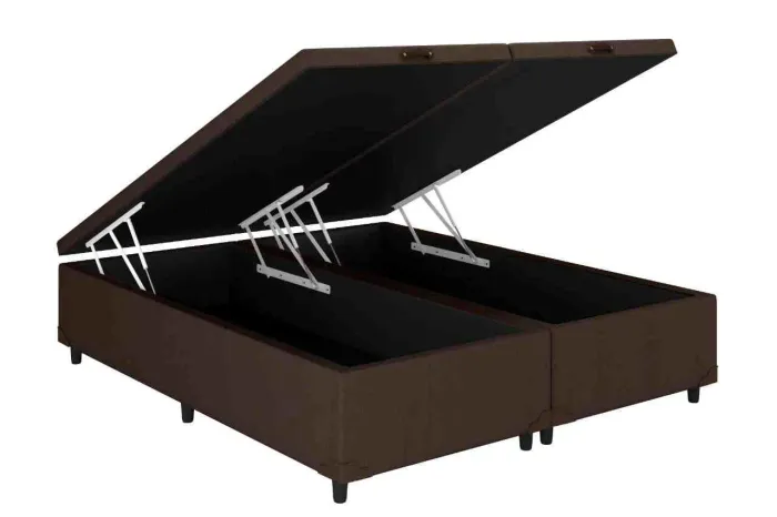 Base Box Casal Baú Bipartido Prime - Entrega Rápida