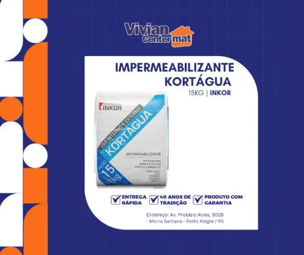 Impermeabilizante Kortágua 15kg Inkor