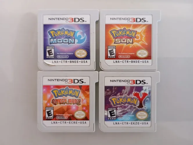 Lote Pokémon para Nintendo 3DS.