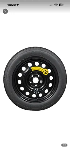 Estepe fino original Caoa Chery Tiggo, Omoda 5, pneu 125/80 aro 17