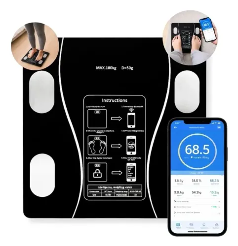 Balança Digital Inteligente com Bioimpedância