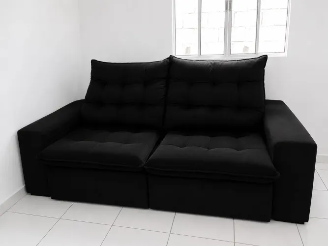Vendo sofá preto 2 lugares!!!