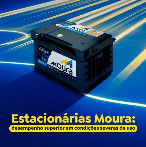 Bateria Moura 12MN1000 70Ah Estacionária Nobreak