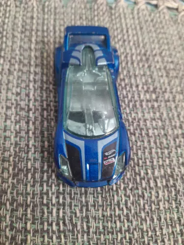 Carrinho Hot Wheels Quick N' Sik azul metálico