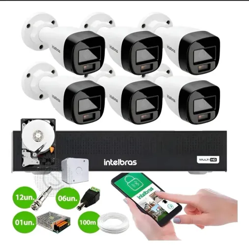 KIT 4 CAMERAS INTELBRAS