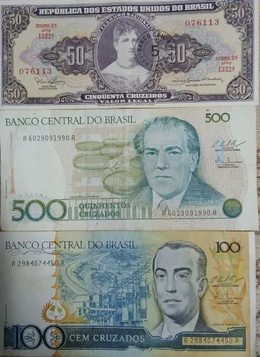 Cédulas antigas para coleção 