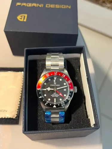 NOVO (Sem Uso) Relógio Pagani Automatico Pearl DG5833, safira antirrisco