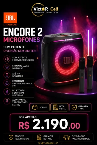 Encore 2 Microfones | Lacrada | Pronta Entrega