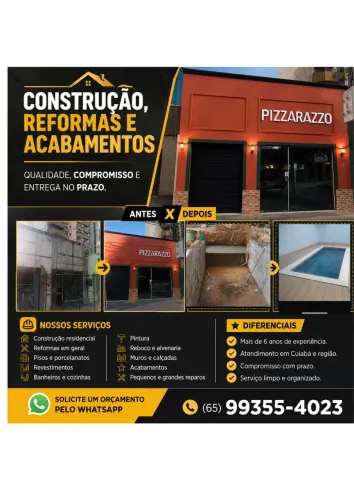 Construção, reformas e acabamentos