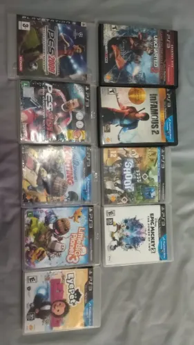 9 Jogos de PS3 midia fisica Lote completo