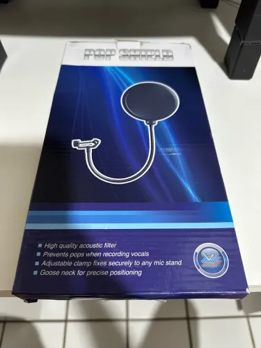Tela protetora para microfone de gravação 