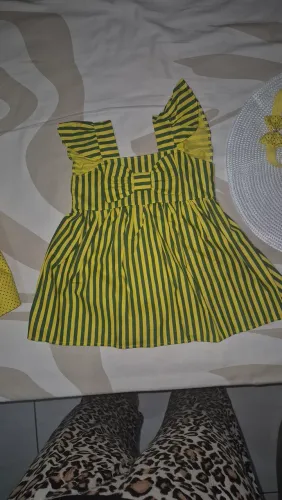 Vestidos bebê 1 ano Copa Brasil 