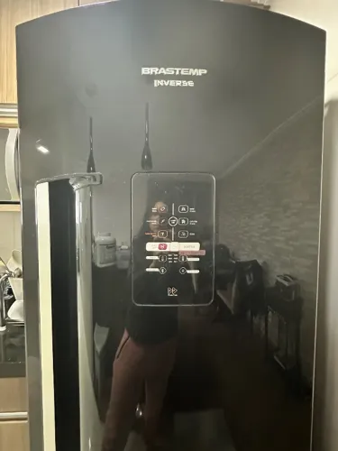 Geladeira Brastemp Inverse Frost Free Preta - Revisada - Ótimo Estado