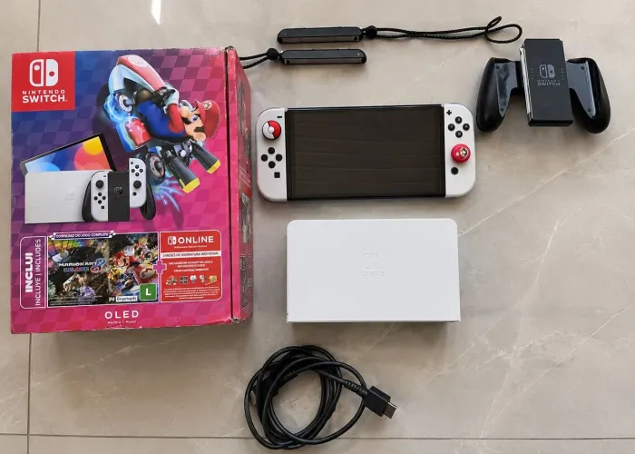 Nintendo Switch Oled - Com Vários Jogos - Envio via Olx Pay