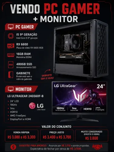PC gamer + Monitor