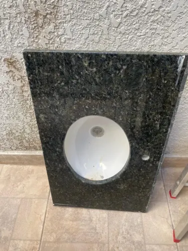 Pia de mármore lavatório / banheiro sem frontão