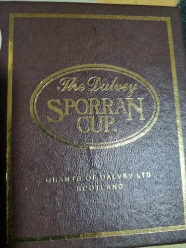 COPO RETRÁTIL PARA WHISKY - THE DALVEY - SPORRAN CUP - ESCOCÊS ORIGINAL - VINTAGE !