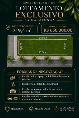 Terreno loteamento Ouro Preto Maraponga