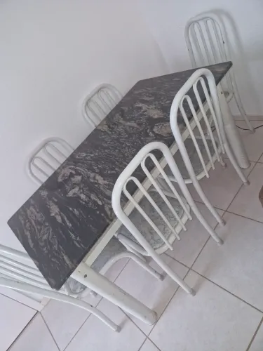 Vendo Mesa 6 Cadeiras Granito Lindo