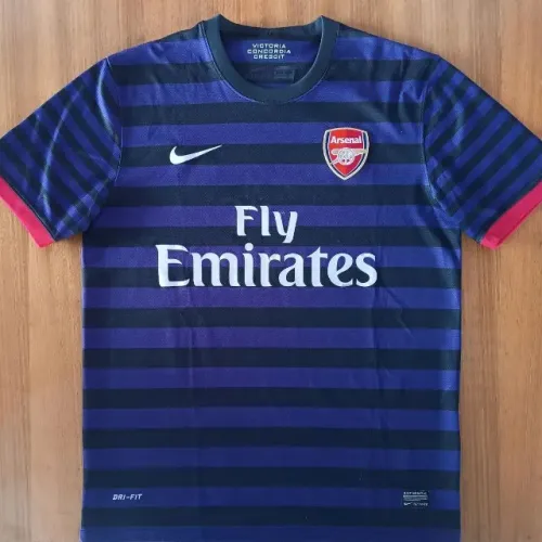 camisa original 2012 roxa arsenal away listrada nike tamanho m