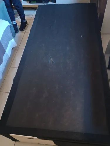 Cama baú solteiro com colchão