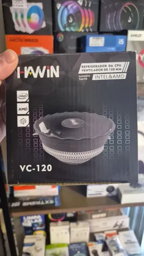 Cooler AMD e Intel 120mm, novo, lacrado com garantia!