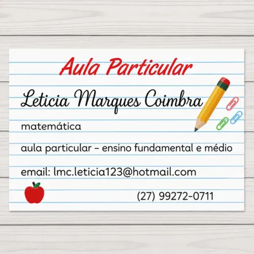 Aula Particular de Matemática