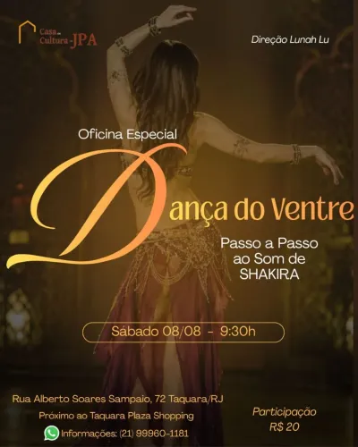 Aulão Especial Dança do Ventre ao Som de Shakira