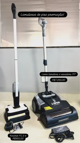 Lavadora e secadora de pisos