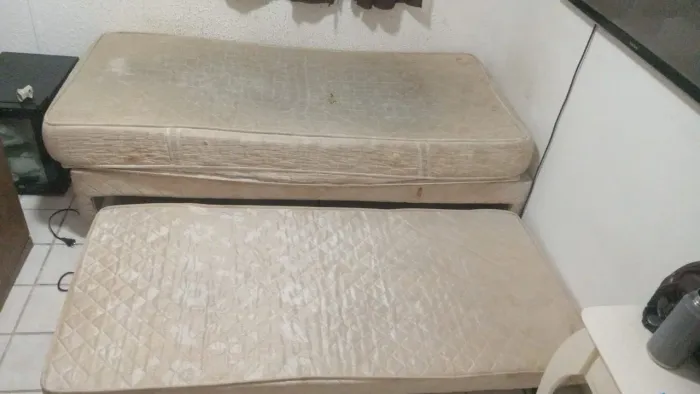 ? Cama Box de Solteiro com Cama Auxiliar