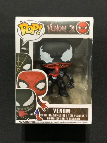 boneco funko pop venom preto colecionável