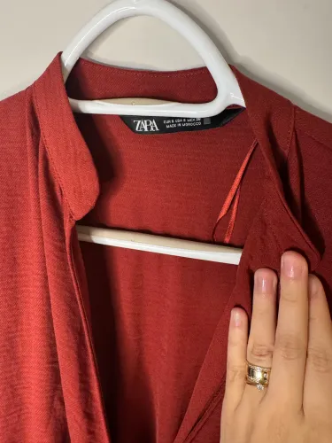 Vestido zara de inverno com cinto