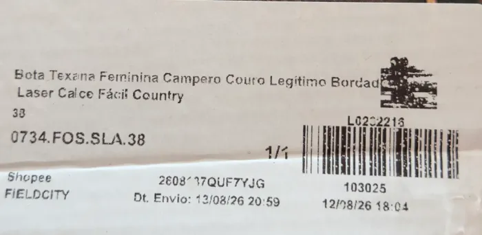 BOTA TEXANA BICO FINO