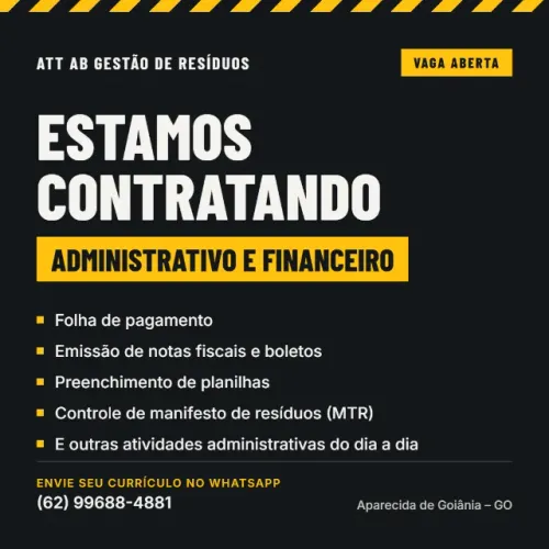 VAGA AUX ADMINISTRATIVO