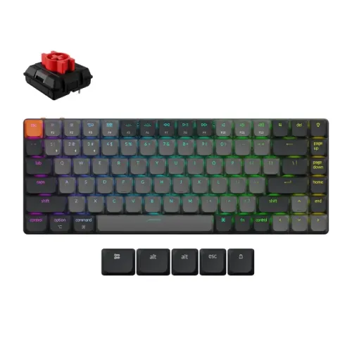 Teclado Keychron K3V3 RGB - Switch Red - Alumínio K3X-H1