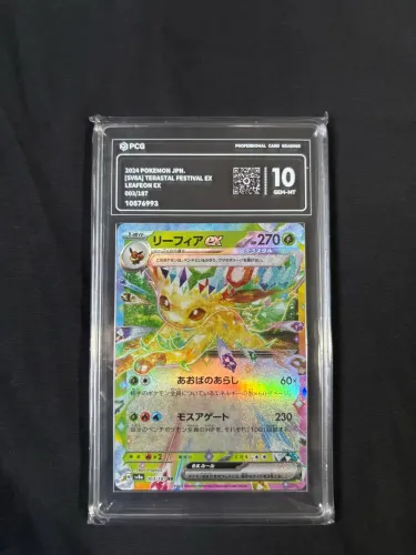 Carta Pokémon Graduada Leafeon Ex PSA PCG 10