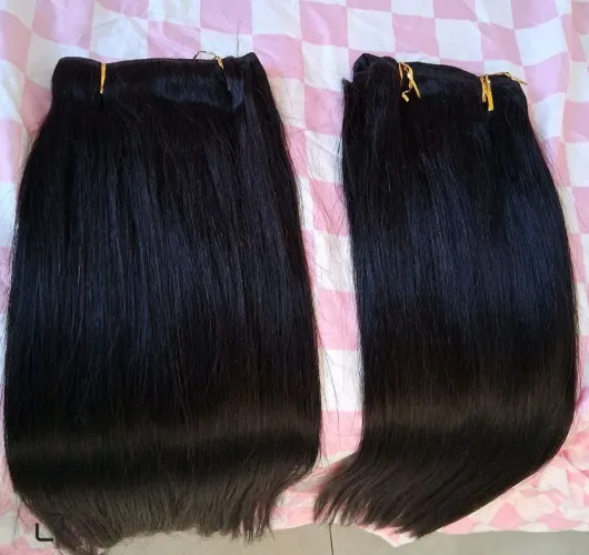 200 gramas cabelo 100% humano na tela 60cm lisos