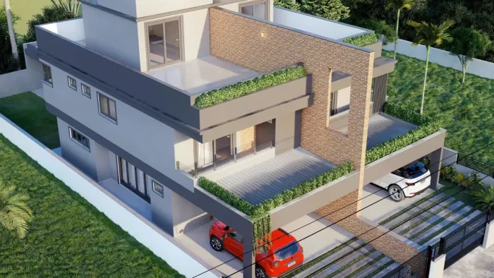 Casa geminada com 3 suites