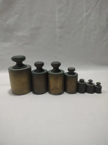 Conjunto de pesos para balança antigo 7 Peças