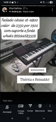 Teclado Cassio Ctx-800